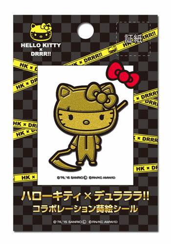 【メール便可】サンリオ★ハローキティ×デュラララ!!★蒔絵シール(キティ・セルティ)HELLO KITTY×DRRR!!