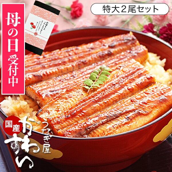 母の日 まだ間に合う うなぎ ギフト 国産 かわすい ＼楽天1位の極上鰻／ 冷凍 送料無料 特大 うなぎ蒲焼き 170g×2本 【うなぎ屋かわすい】 2尾 グルメ ウナギ 鰻 蒲焼き 内祝い お返し 誕生日プレゼント 食べ物 喜ばれる 贈答 高級 母の日限定 ラッピング