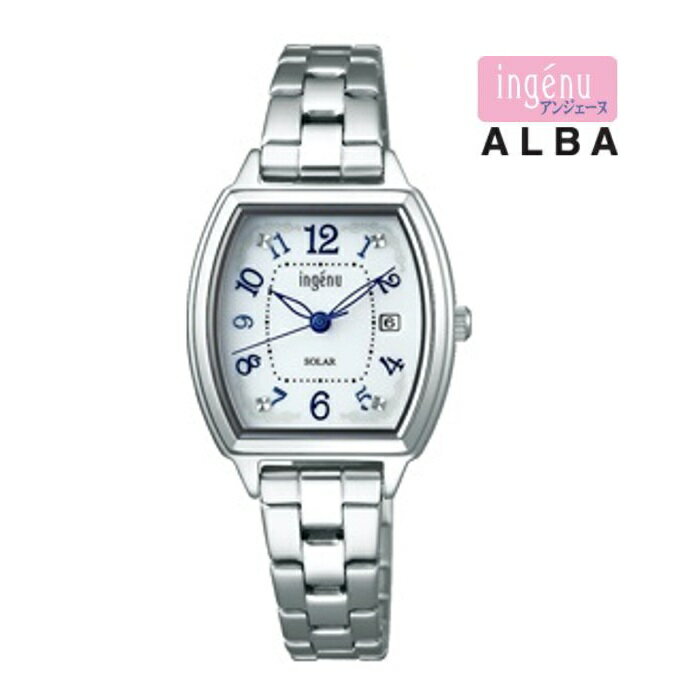 SEIKO セイコーアルバ ingnue アンジェーヌ AHJD414 ソーラー レディス 腕時計 ウォッチ 時計 シルバー色 金属ベルト 国内正規品 メーカー保証付 誕生日プレゼント 女性 ギフト ブランド 送料無料