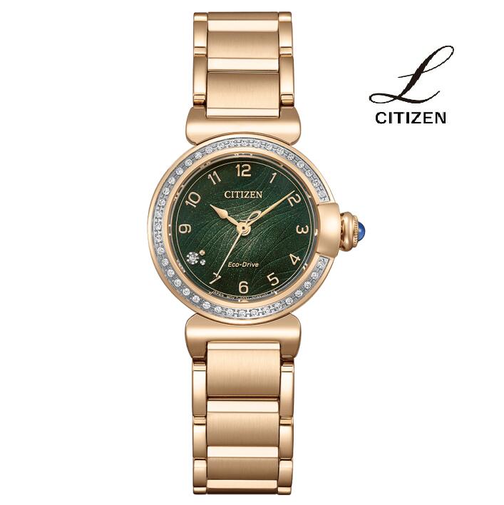 Y - CITIZEN シチズン CITIZEN L シチズンエル EM1123-62X エコ・ドライブ レディス 腕時計 ウォッチ 時計 ウォームゴールド色（めっき） 金属ベルト 国内正規品 メーカー保証付 誕生日プレゼント 女性 ギフト ブランド おしゃれ 送料無料
