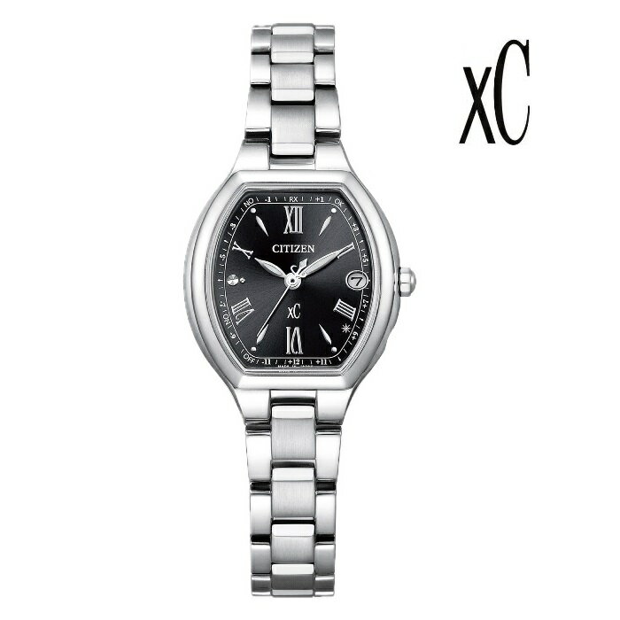 SEIKO - CITIZEN シチズン XC クロスシー ES9360-66E エコ・ドライブ電波 レディス 腕時計 ウォッチ 時計 ライトシルバー色 金属ベルト 国内正規品 メーカー保証付 誕生日プレゼント 女性 ギフト ブランド おしゃれ 送料無料