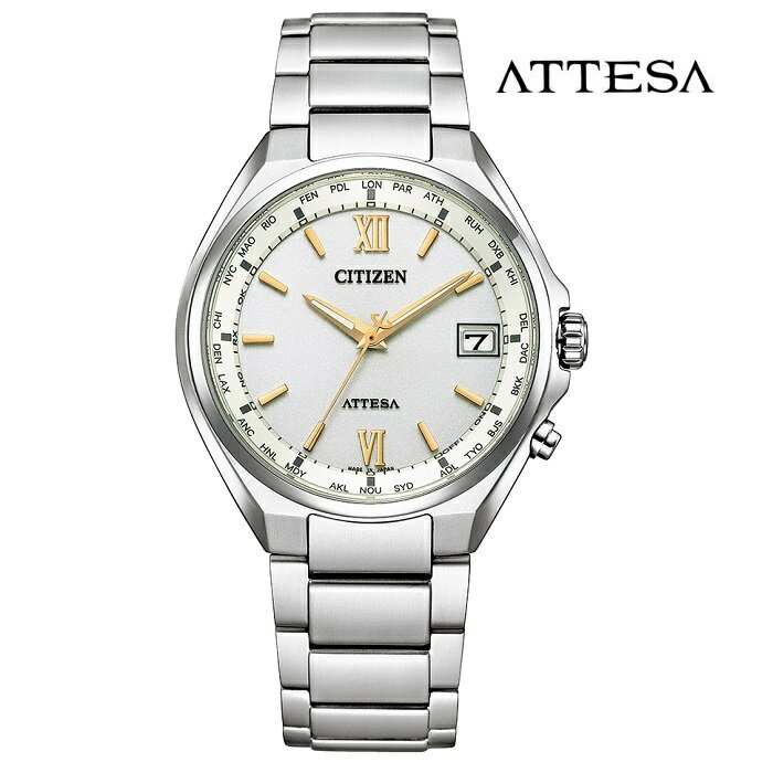 CITIZEN シチズン アテッサ ATTESA CB1120-50C エコ・ドライブ電波 メンズ 腕時計 ウォッチ 時計 シルバー色 金属ベルト 国内正規品 メーカー保証付 誕生日プレゼント 男性 ギフト ブランド かっこいい もてる 送料無料