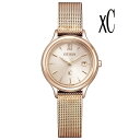 CITIZEN シチズン XC クロスシー EW2635-54A エコ・ドライブ レディス 腕時計 ウォッチ 時計 サクラ色 金属ベルト 国内正規品 メーカー保証付 誕生日プレゼント 女性 ギフト ブランド おしゃれ 送料無料