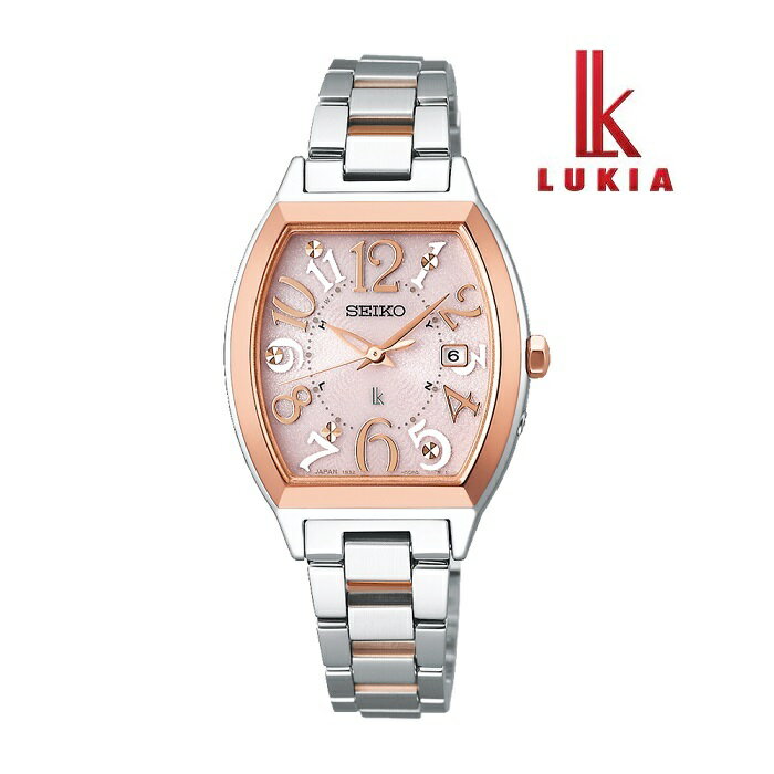 SEIKO セイコー LUKIA ルキア SSVW214 ソーラー電波 レディス 腕時計 ウォッチ 時計 コンビ色 金属ベルト 国内正規品 メーカー保証付 誕生日プレゼント 女性 ギフト ブランド おしゃれ 送料無料