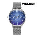 WELDER ウェルダー WWRS615 クオーツ レディス 腕時計 ウォッチ 時計 シルバー色 メッシュベルト 正規輸入品 メーカー保証付 誕生日プレゼント 女性 ギフト ブランド おしゃれ 送料無料