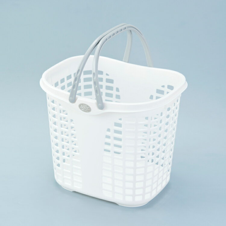 洗濯カゴ ランドリーバスケット ブライトバスケット No.50 ホワイト 日本製 洗濯用品 洗濯雑貨