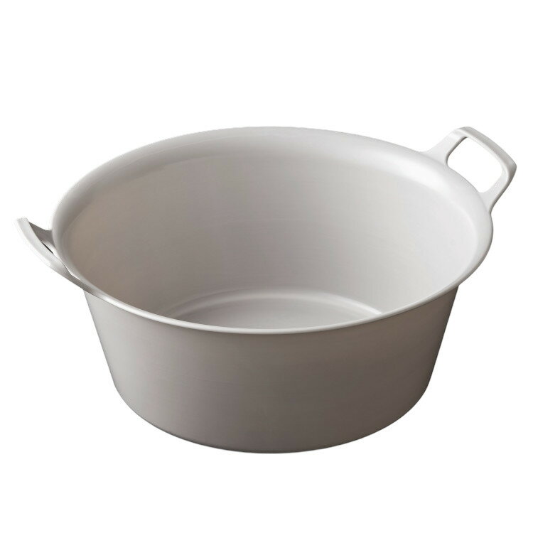 たらい 洗い桶 洗濯 ランドリー バケツ 日本製 つけ置き洗い つけ置き ウォッシュタブ ランドリータブ 持ち手付き 小物洗い 川端滝三郎商店 くらしあす しっかり持ち手のランドリータブ