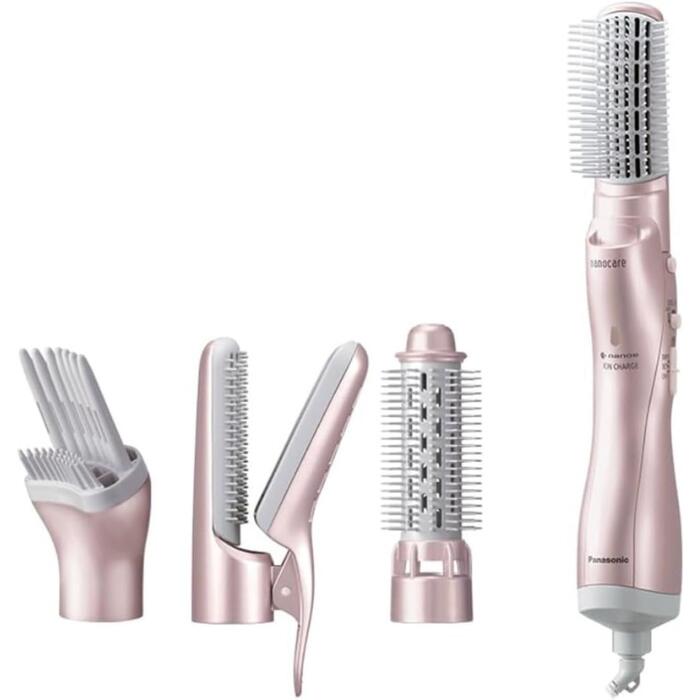 パナソニック くるくるドライヤー ナノケア ナノイー イオンチャージ ピンクゴールド EH-KN8J-PN 付属ノズル4点
