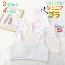 【2枚セット】 ジュニアブラ ジュニアインナー ジュニアブラジャーストレッチ キャミソール ジュニア 子供 女の子 ガール ブラ インナー ファーストブラ 肌着...
