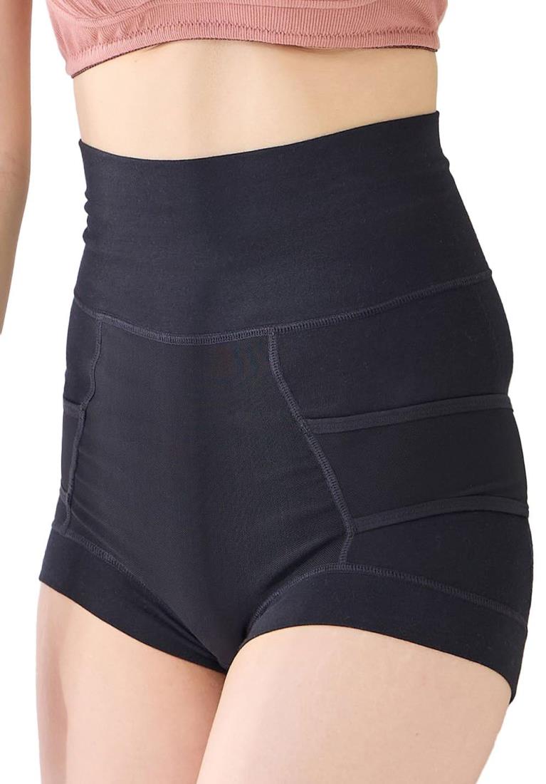 犬印本舗 産後 綿リッチ骨盤ガードル ブラック L G2400