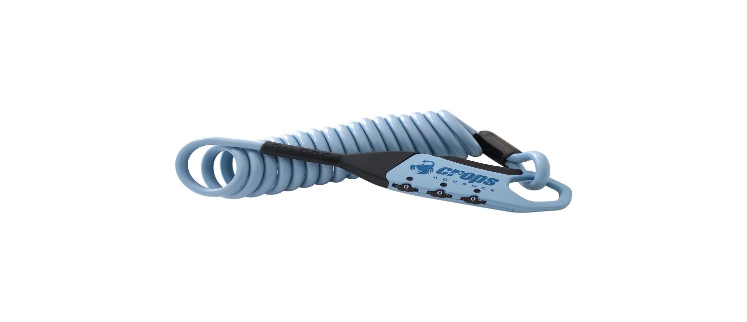 クロップス(crops) ワイヤーロック Q5-COCON ココン | 5mm×1800mm 3桁ダイヤル SPD09-CCN-31 (インディゴブルー)