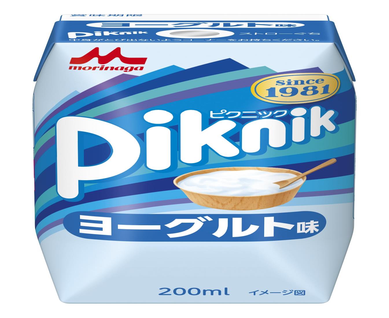 森永乳業森永 ピクニック ヨーグルト味 200ml 紙パック 飲料 ドリンク 飲み物 常温保存×24本