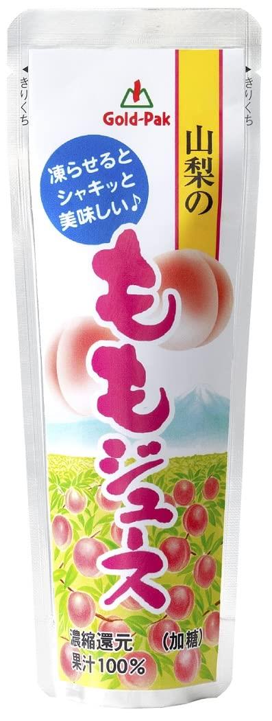 【シャーベット】 ゴールドパック 山梨のももジュース 80g ×20本 【産地限定】