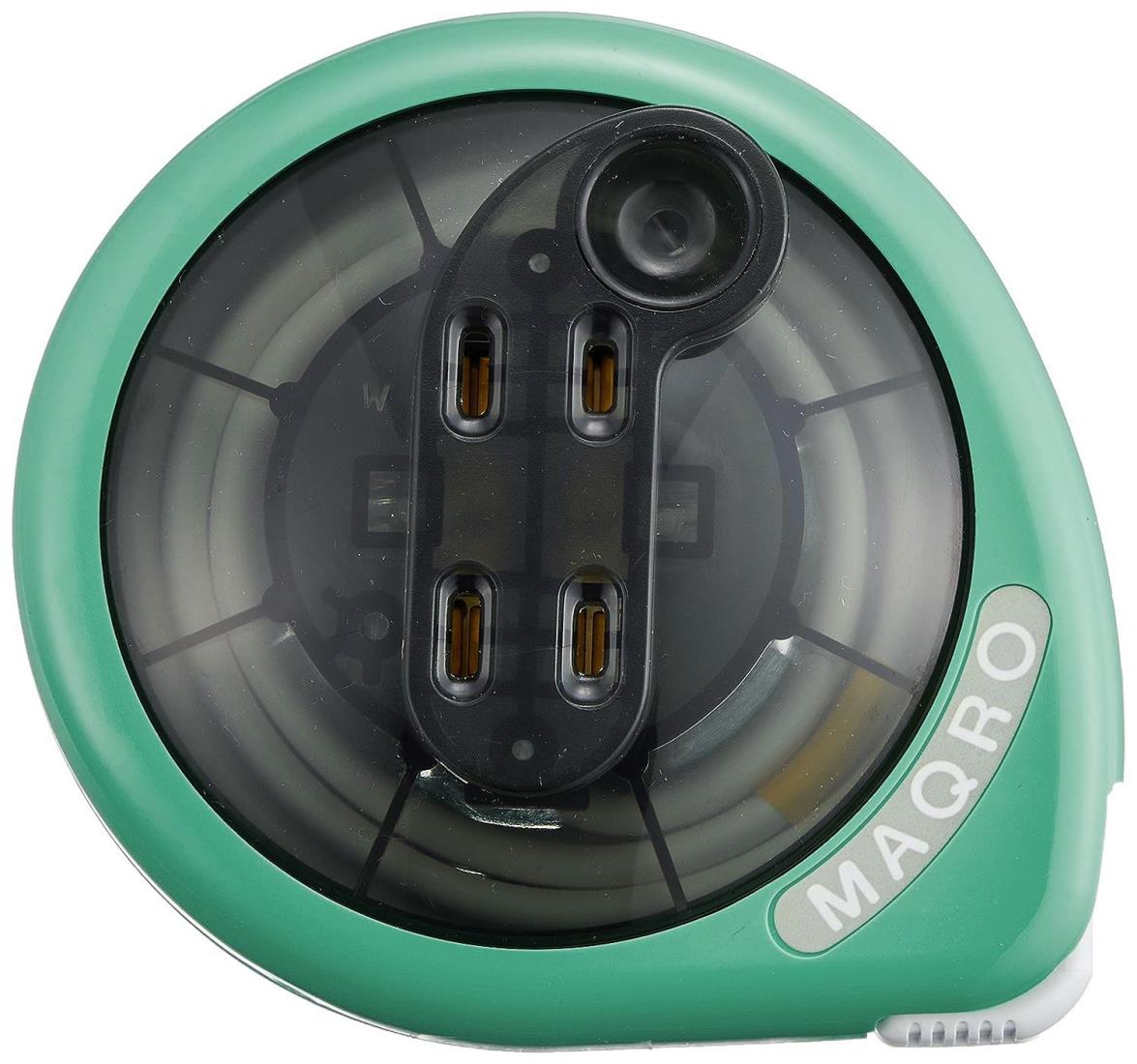 ハタヤ (HATAYA) コードリール 小型 屋内用 ホームリール 100V型 手動巻 2m 太さ1.25㎟ コンセント2個 L型プラグ 軽量 コンパクト 持ち運び 家庭用 ギフト用 軽作業 マッキュロ MQ-2-GE エメラルドグリーン