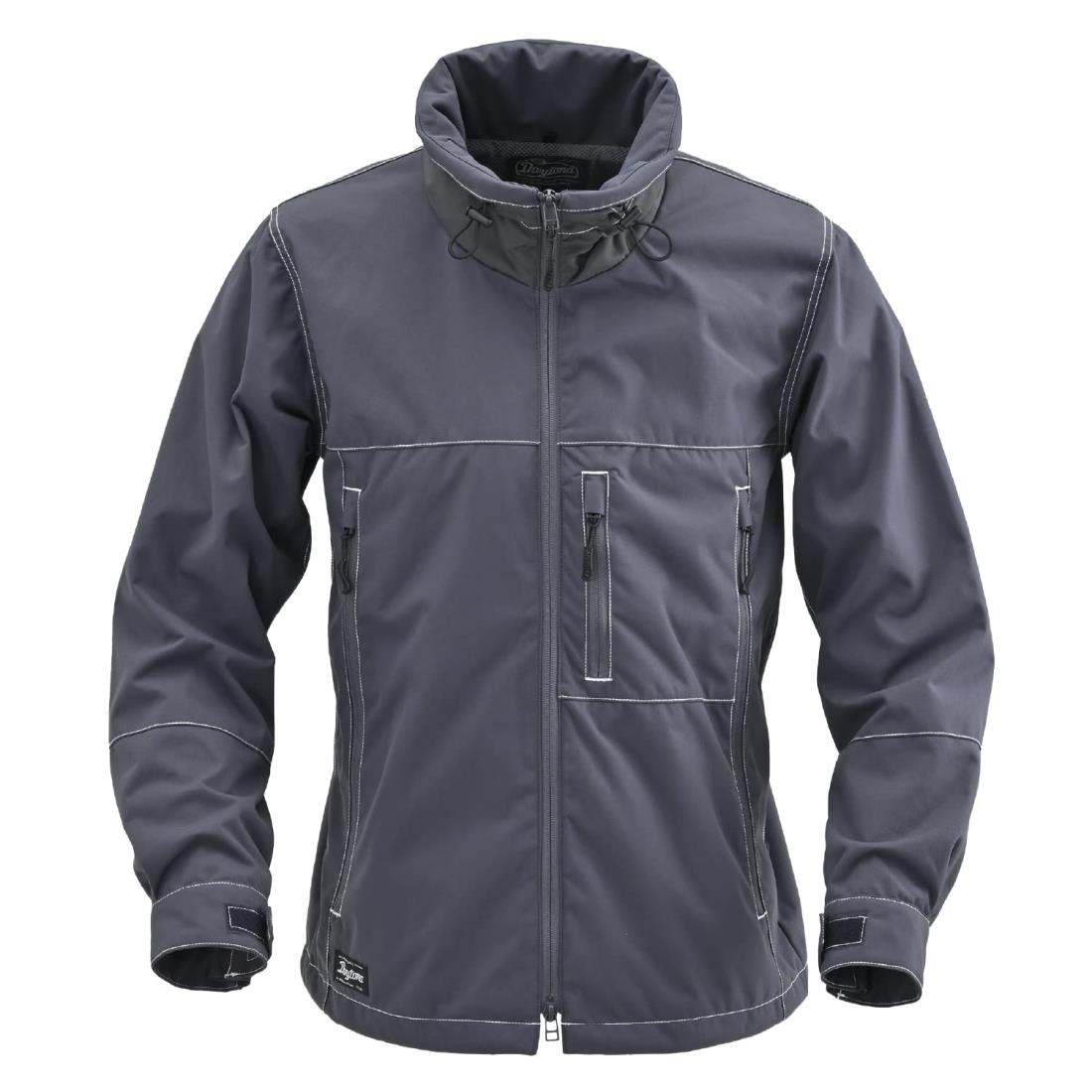 Daytona バイク ジャケット 春夏秋 薄型プロテクター(ひじ/背中) 付属 CEレベル1 簡易防水 防風 大型エアベンチ CPS規格対応 エアインテークパ...