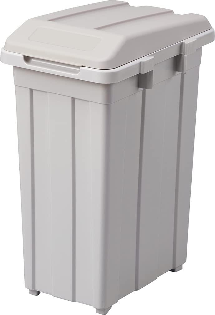 アスベル ゴミ箱 日本製 屋外 ジョイント分別ダストボックス27L 幅26.5×奥行36.7×高さ52.0cm ライトグレー