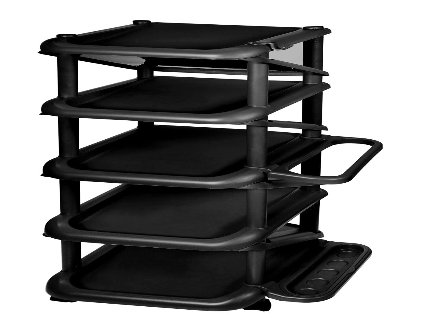 ライクイット (like-it) 靴収納 シューズラック エタージ9段 約幅35.5×奥行31×高さ90.1cm ブラック 日本製 玄関収納 省スペース　組立簡単