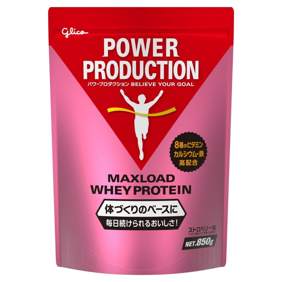 POWER PRODUCTION パワープロダクション マッ クスロード ホエイプロテイン ストロベリー味 850g いちご たんぱく質含有率70.3%(無水物換算値)