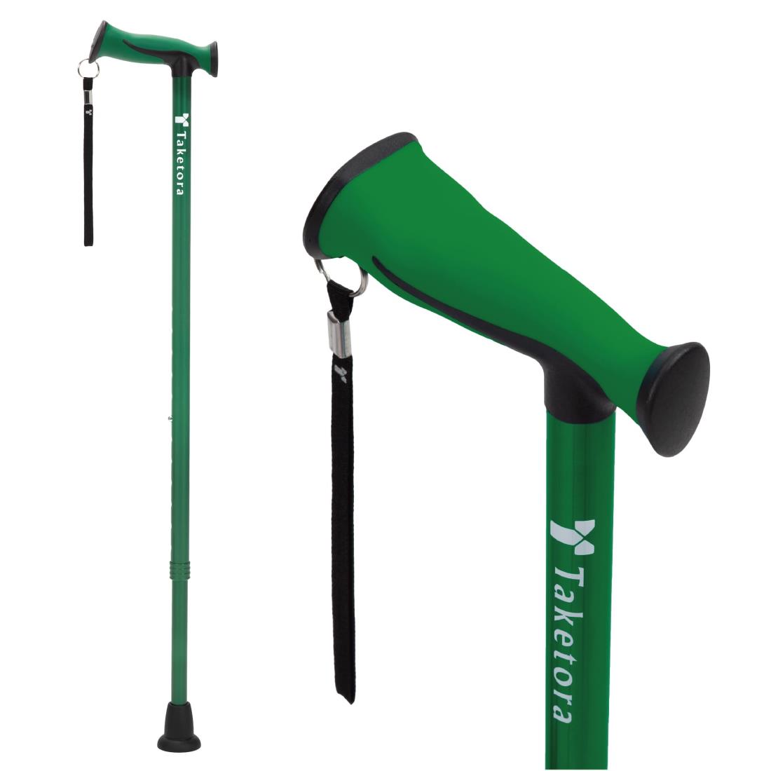 竹虎 バンブーステッキ ワイド グリーン