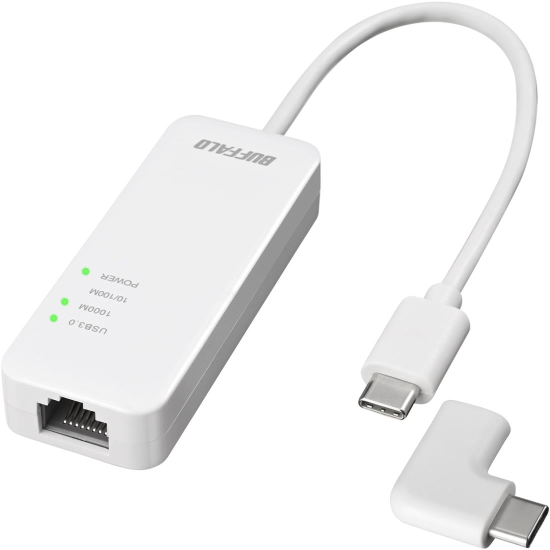 バッファロー 有線LANアダプター Giga Type-C USB3.2(Gen1)対応 日本 【 macOS / i Phone15 / Nintendo Switch/iPad 動作確認済み 】 ホワイト LUA5-U3-CGTE-WH