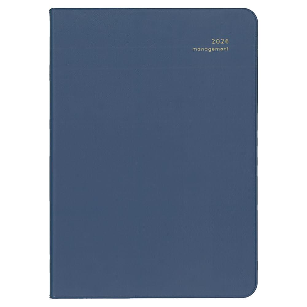 ダイゴー 手帳 2026 スケジュール帳 ミル ウィークリー B6 ネイビー E7785 2025年 12月始まり