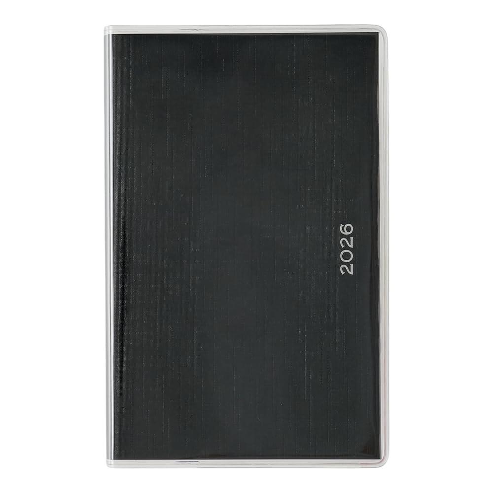 2203 ペイジェムウィークリーコンパクト-iメモ月曜(ブラック)