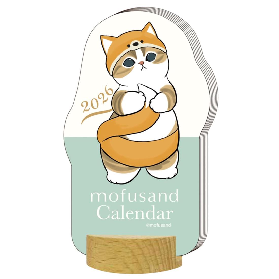2026年カレンダー ダイカット卓上/mofusand