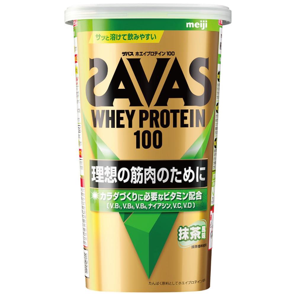 ザバス(SAVAS) ホエイプロテイン100 抹茶風味 280g 明治