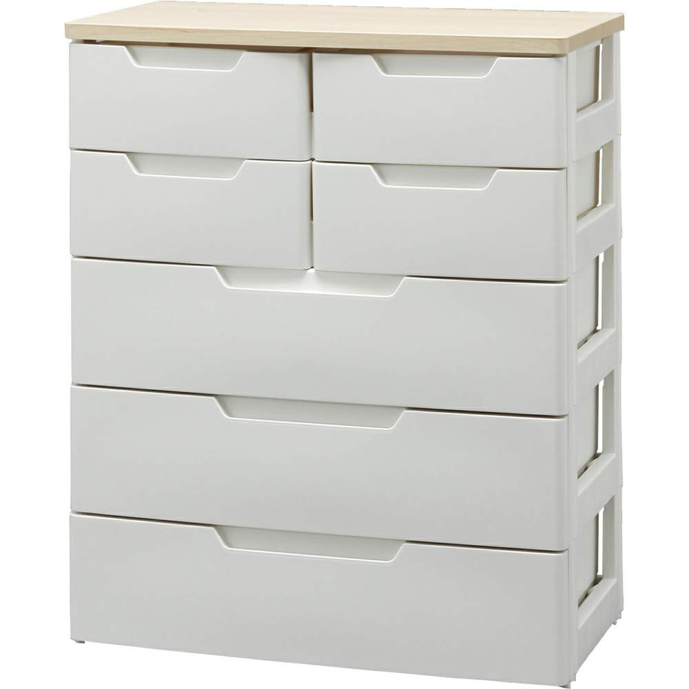 アイリスオーヤマ チェ スト 5段 届いてすぐ使える完成品 中国製 幅72×奥行40.5×高さ93cm ホワイト / ..