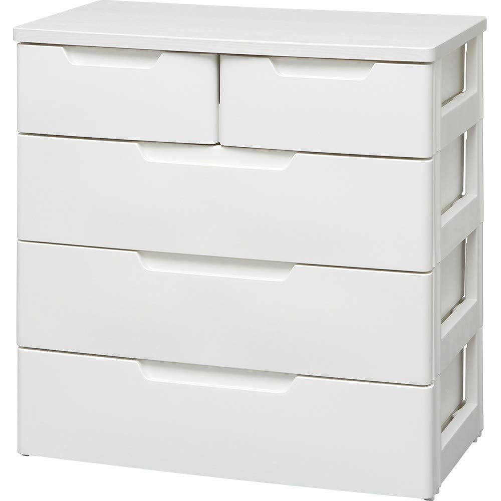 アイリスオーヤマ チェ スト 4段 届いてすぐ使える完成品 中国製 幅72×奥行40.5×高さ77.5cm ホワイト ..