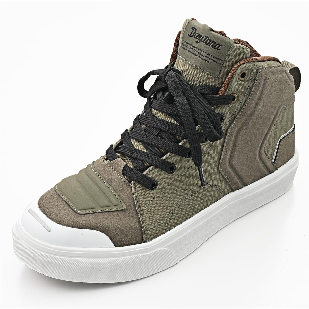 Daytona ライディングシューズ バイク シューズ 防水 スニーカー サイドジップ V-WP DS-503 オリーブ 2..