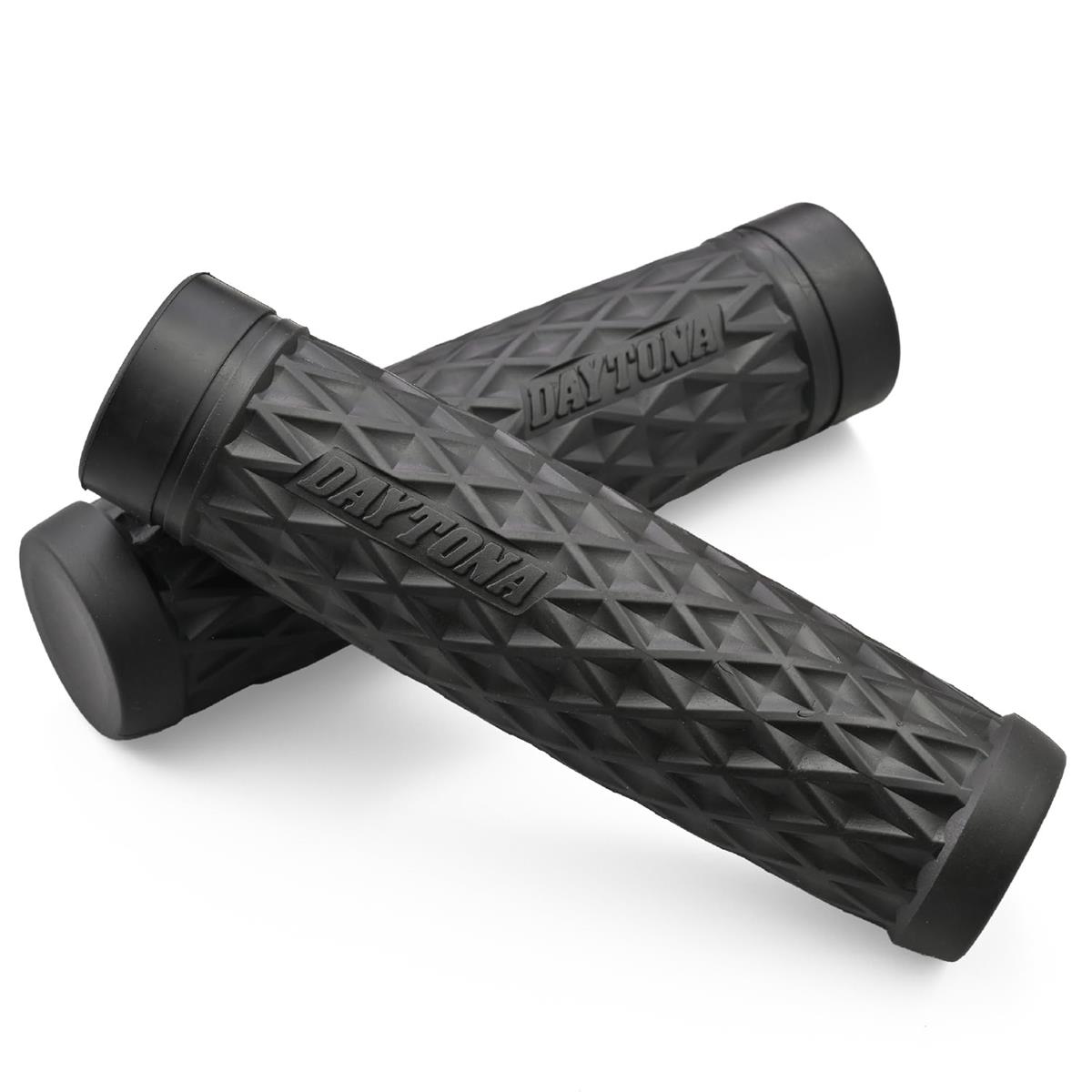 デイトナ(Daytona) グリッピーグリップ バイク用 グリップ ハンドル径φ25.4(インチバー)用 127mm エンド非貫通 GG-D-GRID ブラック 47826