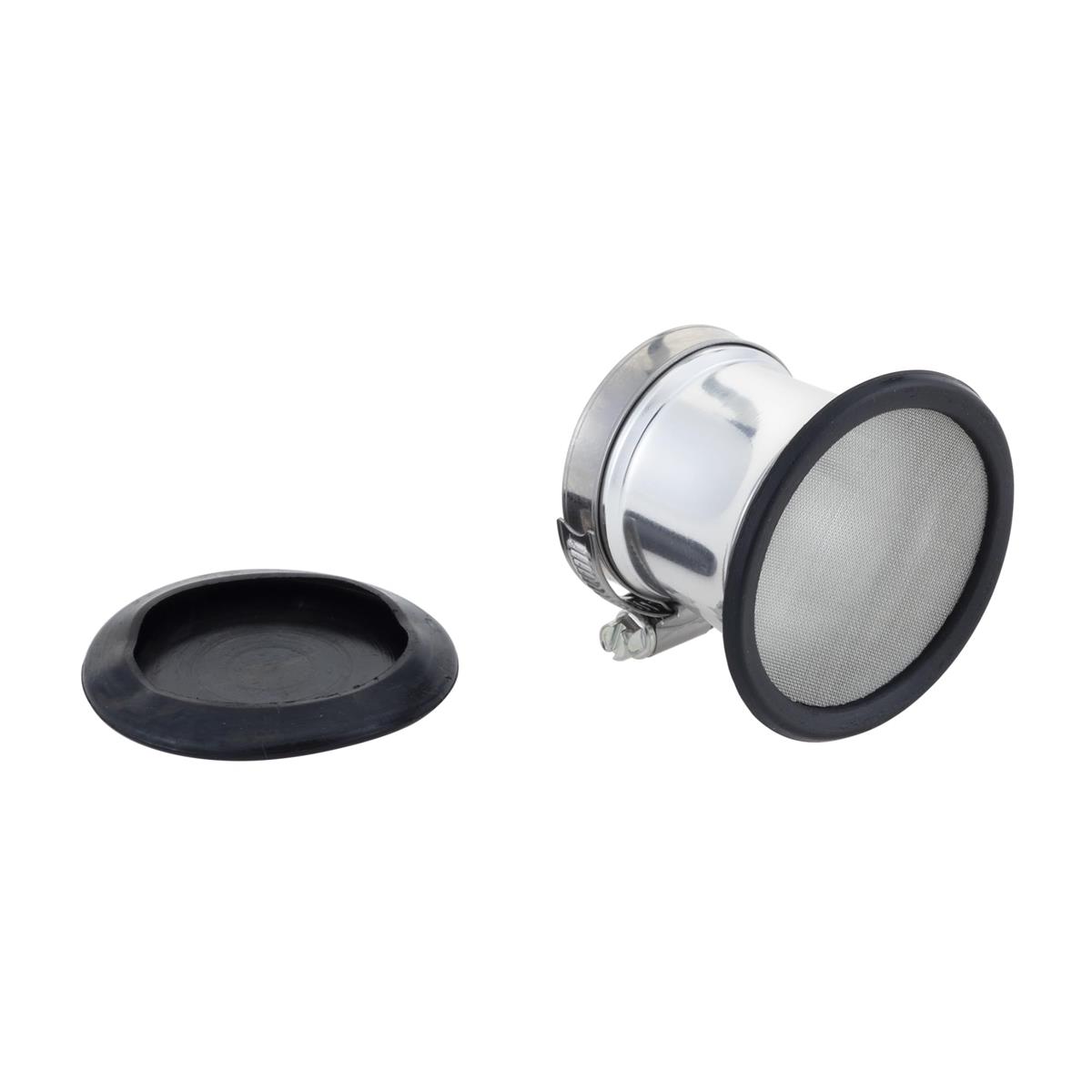 キジマ(Kijima) バイクパーツ エアーファンネル 汎用 内径44mm アルミ製シルバー仕上げ 102-4257