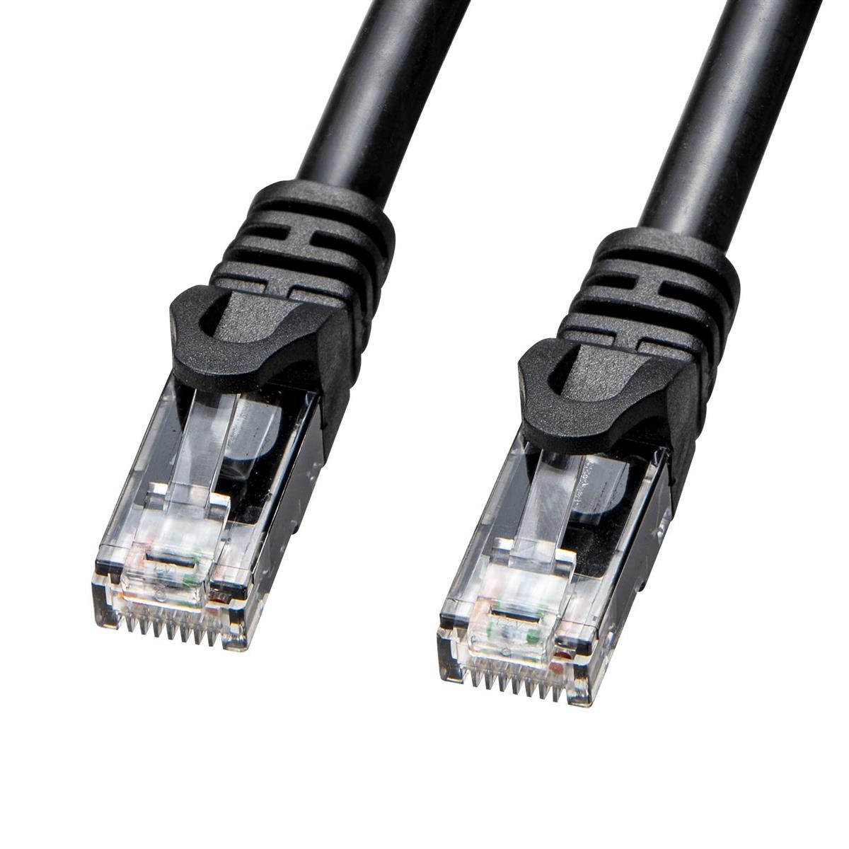 サンワサプライ 屋外用防水カテゴリ6A LANケーブル(ブラック・50m) KB-T6AWP-50BK