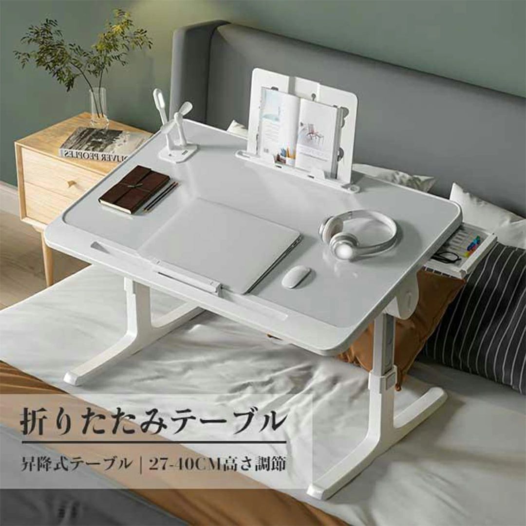 商品番号：sjzdz01 天板のサイズ：60×40cm 高さ: 27-40cm 角度：0〜45度 材質：高密度板 耐荷重：約40kg 実寸はメジャー採寸の為、若干の誤差が生じる場合があります。 ディスプレイ画面等の環境上、写真と実際の商品の色とは多少違う場合がございます。