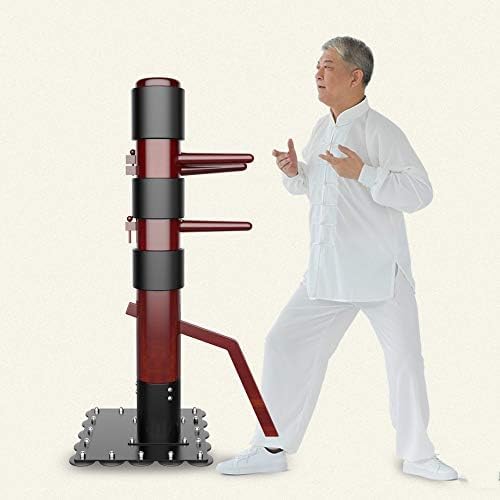 木人 ポータブルウィングチュンプラクティショナー 木人 木人椿 詠春拳 アイアン吸盤、保護具、パティオ、ルーム、170〜175センチメートルと詠春拳木の模造、カンフー木の模造 175cm