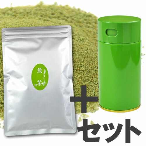 粉末 煎茶 100g入＋パパット缶のセット／インスタント茶　粉末茶 パウダー茶 冷水からOK