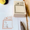 【バレットジャーナル】丸善 リボンちゃんとオウムのメモスタンプ ゴム印 ハンコ ハート 可愛い 模様 リボンちゃん かょのこ バレットジャーナル ノート メモ