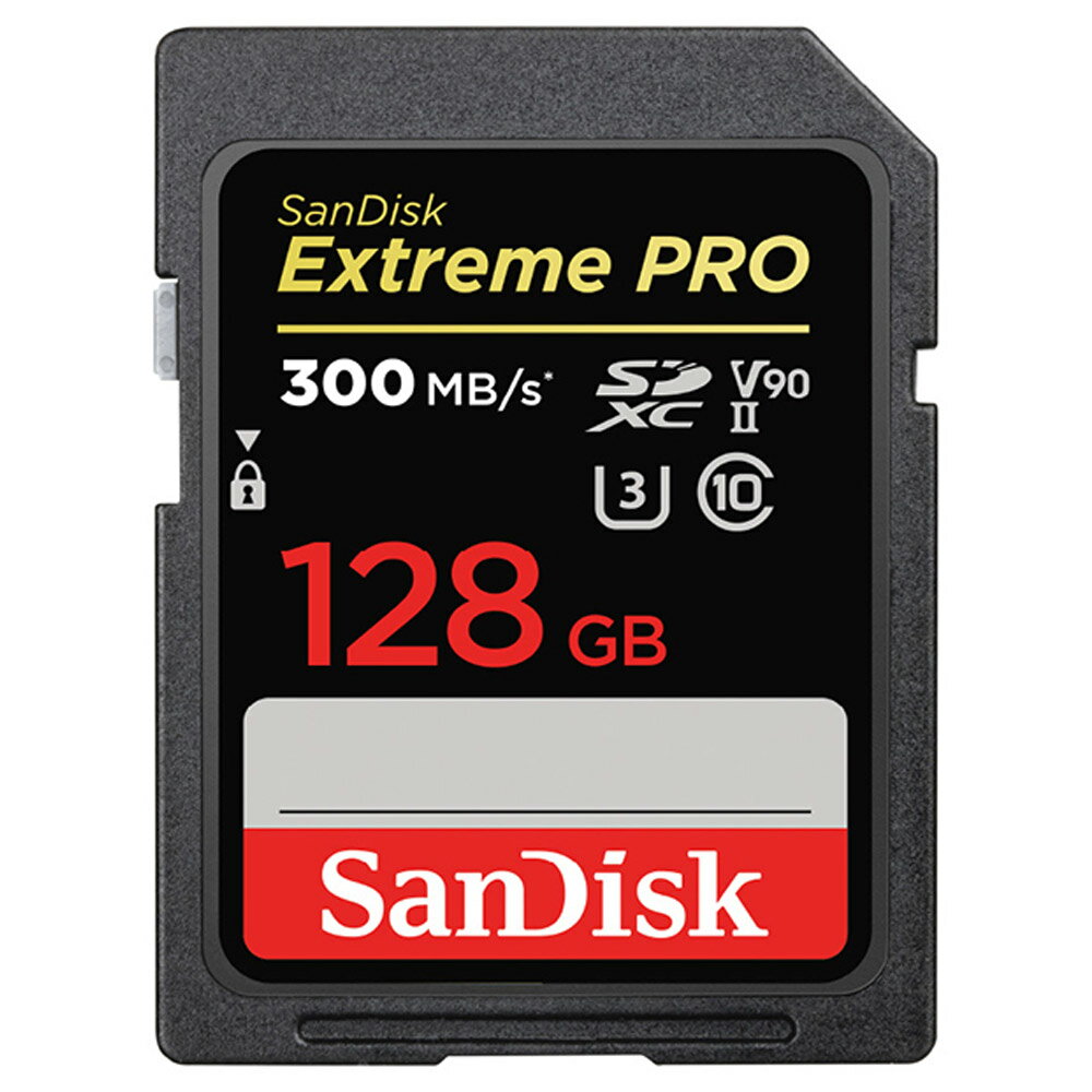 SDJ[h SD 128GB SDXC UHS-II SanDisk TfBXN Extreme PRO U3 V90 R:300MB s W:260MB s COe[ SDSDXDK-128G-GN4IN 