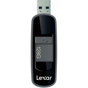 128GB USBメモリ USB3.0 Lexar レキサー JumpDrive S75 スライド式 R:150MB/s ブラック 海外リテール LJDS75-128ABNLN ◆メ