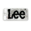 LEE リー 流れるキラキラグリッター ケース カバー iPhone 4.7インチ SE/8/7/6s/6 用 スリムデザイン Leeロゴ ブラック 0520503BK ◆メ