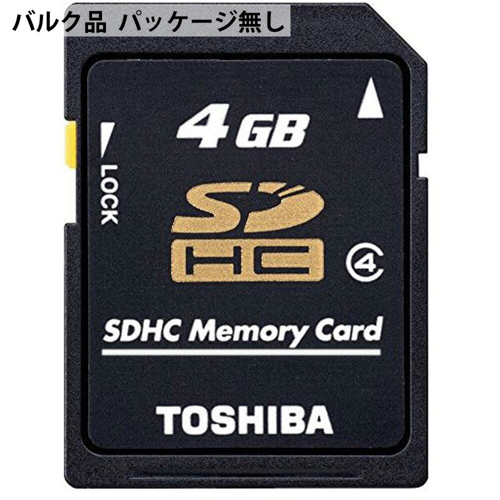 SDJ[h SD 4GB SDHC TOSHIBA  Ń { CLASS4 ~jP[X oN SD-L004G4-BLK 