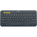 ワイヤレスキーボード K380 英語配列 Logitech ロジテック Bluetooth接続 マルチデバイス対応 並行輸入品 ダークグレー K380BK ◆宅