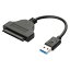 USB3.0-A to SATA֥ 2.5 HDD / SSD³ 16cm miwakura ¢ 5Gbps SATA3 UASP Хѥ ֥å MPC-SATA3TU3-K 