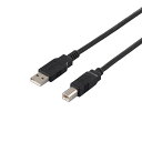 WUSBP[u USB2.0 ΉP[u 0.5m BUFFALO obt@[ USB-A(IX)-USB-B(IX) 50cm ubN BU2ABK05BK 