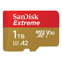 マイクロSDカード 1TB microSDカード microSDXC SanDisk サンディスク Extreme UHS-I U3 V30 A2 R:190MB/s W:130MB/s Nintendo Switch..