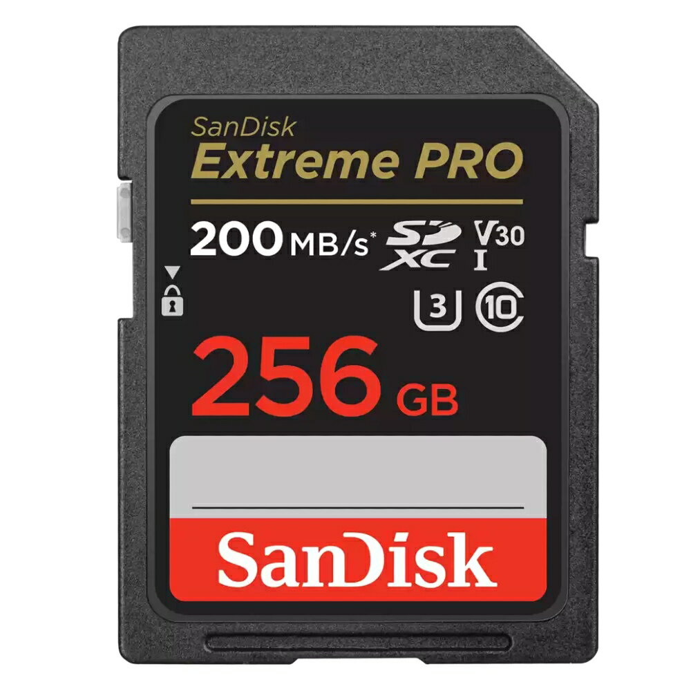 SDJ[h SD 256GB SDXC SanDisk TfBXN Extreme PRO Class10 UHS-I U3 V30 4K R:200MB s W:140MB s COe[ SDSDXXD-256G-GN4IN 