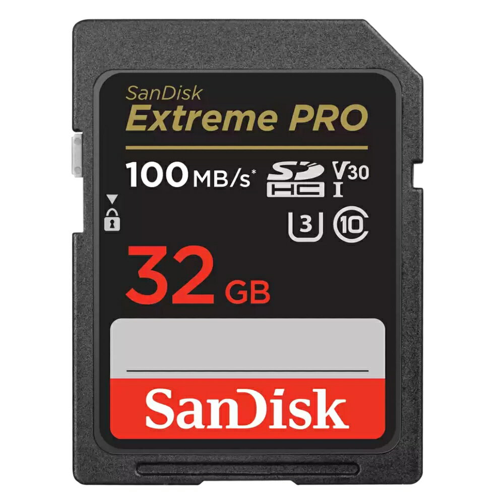 SDJ[h SD 32GB SDHC SanDisk TfBXN Extreme PRO Class10 UHS-I U3 V30 4K R:100MB s W:90MB s COe[ SDSDXXO-032G-GN4IN 