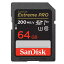 SD SD 64GB SDXC SanDisk ǥ Extreme PRO Class10 UHS-I U3 V30 4K R:200MB/s W:90MB/s ơ SDSDXXU-064G-GN4IN 