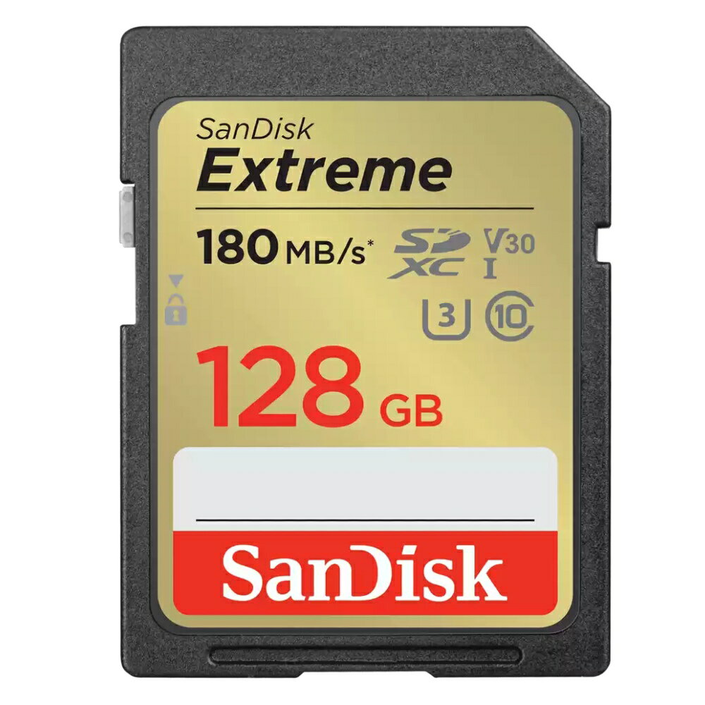 SDJ[h SD 128GB SDXC SanDisk TfBXN Extreme Class10 UHS-I U3 V30 4K R:180MB s W:90MB s COe[ SDSDXVA-128G-GNCIN 